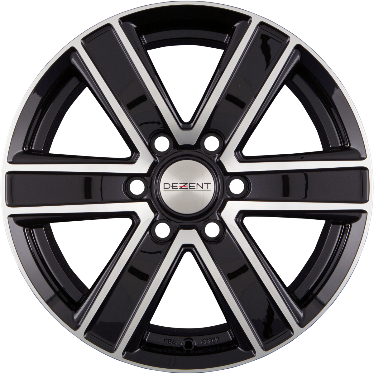 Dezent TJ DARK - Black Polished Front Alufelge 7x16 Zoll ET45 LK 6x114.3 ML66.1