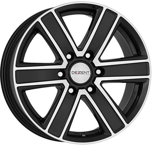 Dezent TJ DARK - Black Polished Front Alufelge 7x16 Zoll ET45 LK 6x114.3 ML66.1