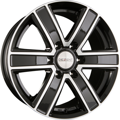 Dezent TJ DARK - Black Polished Front Alufelge 7x16 Zoll ET45 LK 6x114.3 ML66.1 – Bild 2