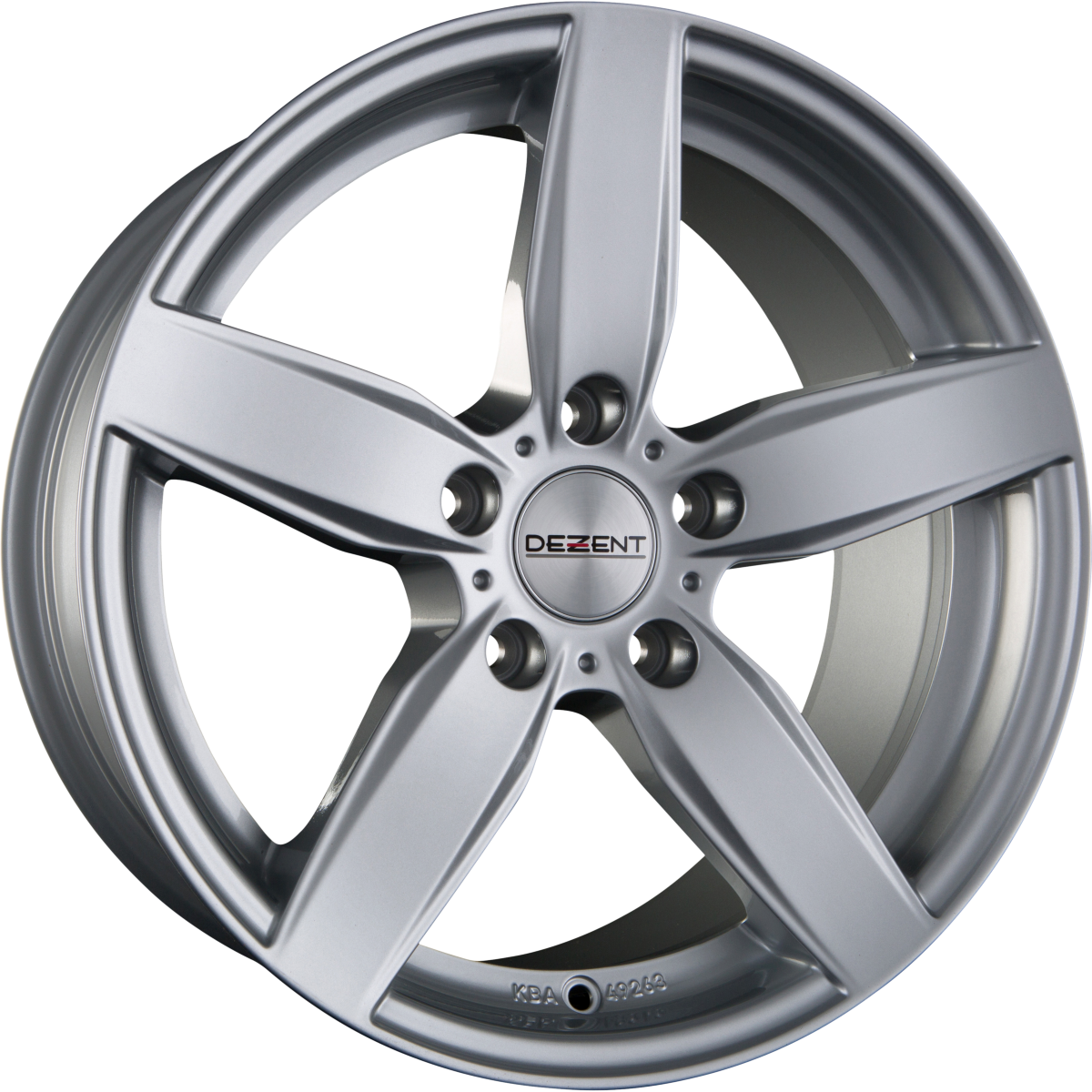 Dezent TB SILVER - Silber Alufelge 7.5x17 Zoll ET52 LK 5x112 ML66.6 – Bild 2