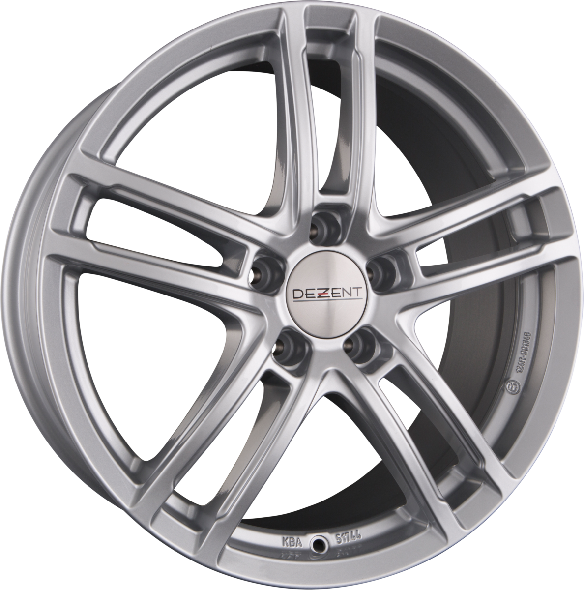 Dezent TZ SILVER - Silber Alufelge 7x16 Zoll ET40 LK 5x112 ML70.1 – Bild 2