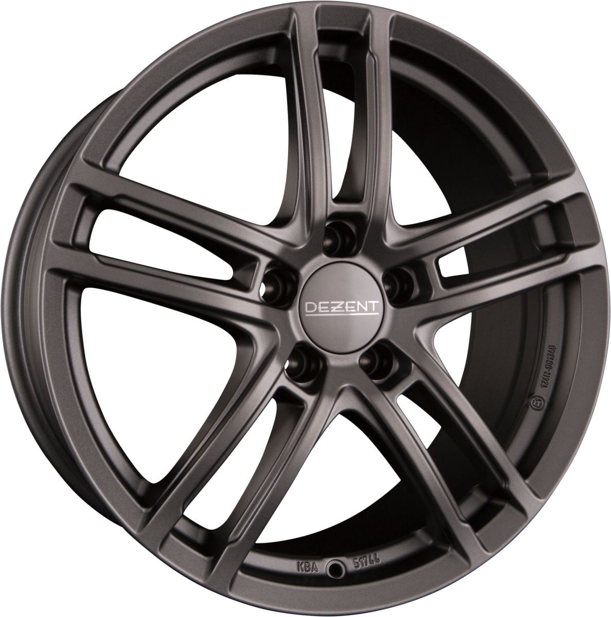 Dezent TZ GRAPHITE - Graphite Matt Alufelge 6x15 Zoll ET40 LK 5x112 ML70.1 – Bild 2