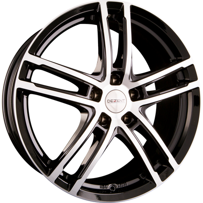 Dezent TZ DARK - Black Polished Alufelge 6x16 Zoll ET45 LK 5x100 ML57.1 – Bild 2