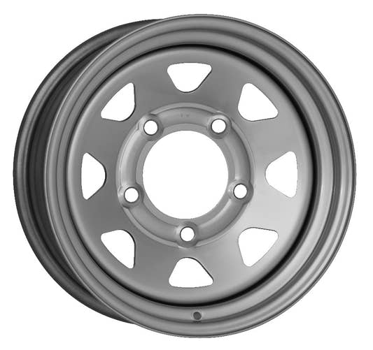 Dotz Dakar silver (ohne Nabenbecher) 6x15 ET0 - LK5/139.7 ML110.5