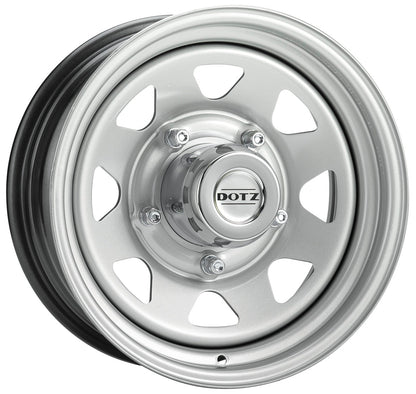 Dotz Dakar silver (ohne Nabenbecher) 7x16 ET8 - LK5/165.1 ML122.5 – Bild 3