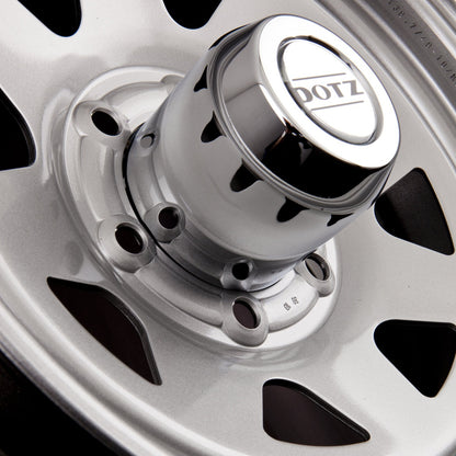 Dotz DAKAR - Ohne Zubehör SILVER - Silber - Offroad Stahlfelge 7x16 Zoll ET13 LK 6x139.7 ML110.1 – Bild 5