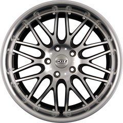 Dotz Mugello Schwarz Glanz Frontpoliert Alufelge 8x17 Zoll ET35 LK 5x120 ML72.6