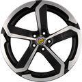 Dotz Hanzo Matt Schwarz Frontpoliert Alufelge 8x17 Zoll ET32 LK 5x100 ML60.1