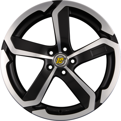 Dotz Hanzo Matt Schwarz Frontpoliert Alufelge 8x17 Zoll ET32 LK 5x100 ML60.1