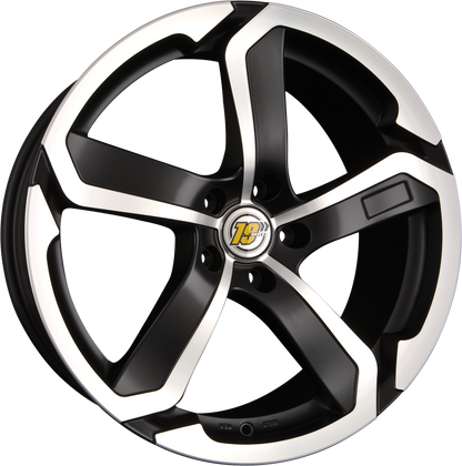 Dotz Hanzo Matt Schwarz Frontpoliert Alufelge 8x17 Zoll ET32 LK 5x100 ML60.1 – Bild 2
