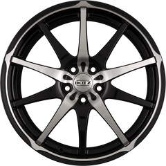 Dotz Shuriken Schwarz Glanz Frontpoliert Alufelge 6.5x15 Zoll ET40 LK 5x114.3 ML71.6