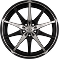 Dotz Shuriken Schwarz Glanz Frontpoliert Alufelge 8x19 Zoll ET45 LK 5x100 ML60.1
