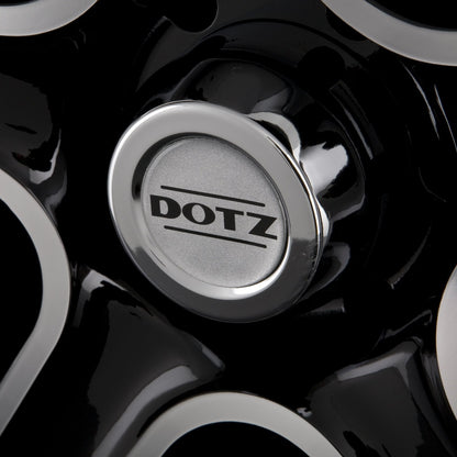 Dotz Hammada DARK Black Polished Alufelge 8x17 Zoll ET30 LK 6x114.3 ML66.1 – Bild 3