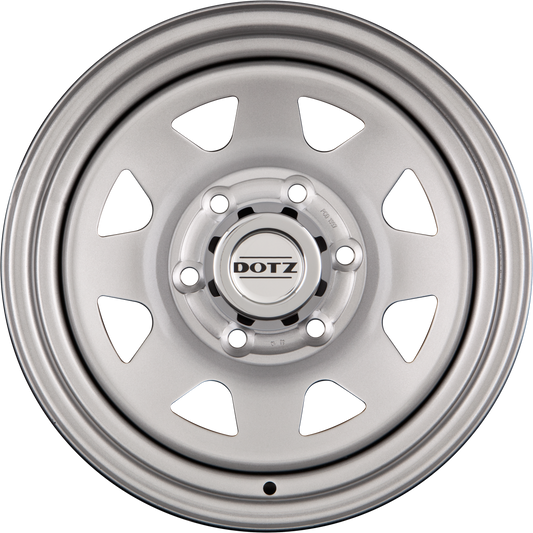 Dotz DAKAR - Ohne Zubehör SILVER - Silber - Offroad Stahlfelge 7x16 Zoll ET0 LK 5x139.7 ML108.2