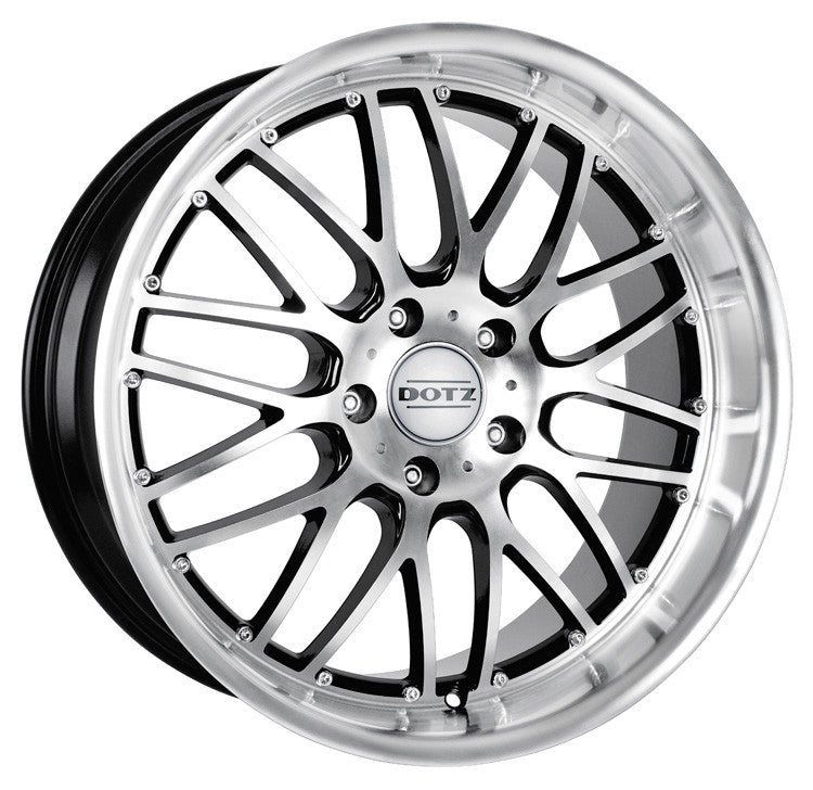 Dotz Mugello black polished Alufelge 8x17 Zoll ET35 LK 5x112 ML70.1