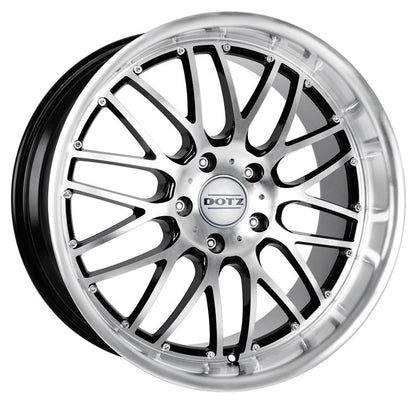 Dotz Mugello black polished Alufelge 8x17 Zoll ET35 LK 5x112 ML70.1