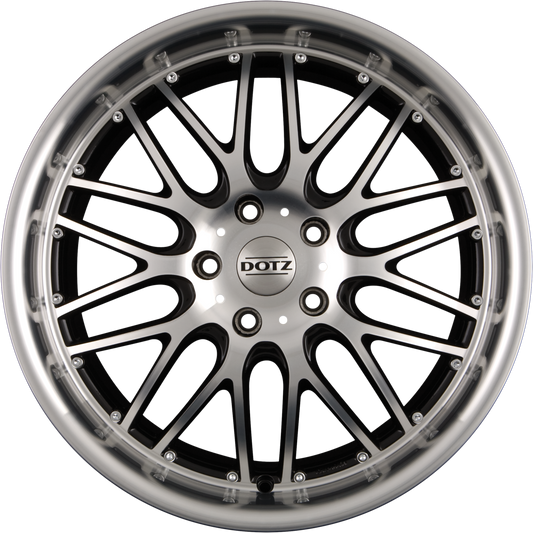 Dotz Mugello Schwarz Glanz Frontpoliert Alufelge 7x16 Zoll ET35 LK 5x105 ML56.6