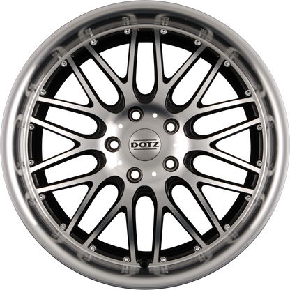 Dotz Mugello Schwarz Glanz Frontpoliert Alufelge 7x16 Zoll ET35 LK 5x105 ML56.6
