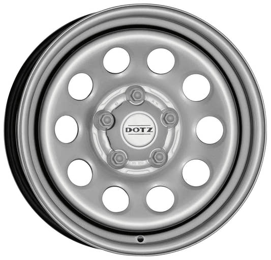 Dotz Modular silver Stahlfelge 7x16 Zoll ET30 LK 5x120 ML65