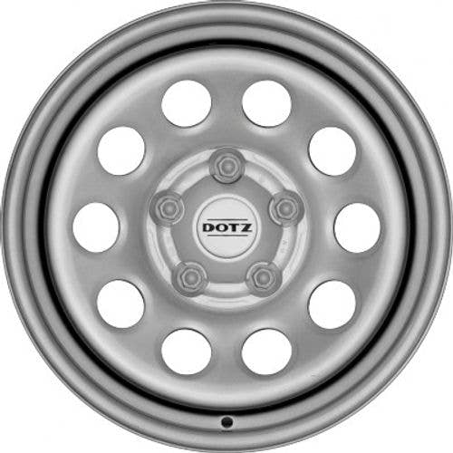 Dotz Modular silver Stahlfelge 7x16 Zoll ET30 LK 5x120 ML65 – Bild 2