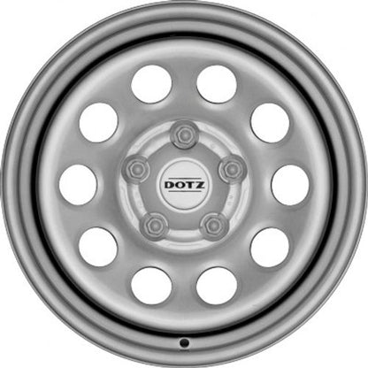 Dotz Modular silver Stahlfelge 7x16 Zoll ET30 LK 5x120 ML65 – Bild 2