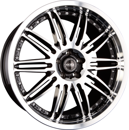 Dotz Territory Black Front Polished Alufelge 10x20 Zoll ET30 LK 5x112 ML66.6 – Bild 2