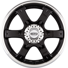 Dotz Crunch Matt BLack / Polished Lip Alufelge 8x16 Zoll ET35 LK 6x139.7 ML67.1