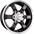 Dotz Crunch Matt BLack / Polished Lip Alufelge 8x17 Zoll ET35 LK 5x120 ML65.1