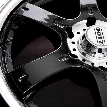Dotz Crunch Matt BLack / Polished Lip Alufelge 8x17 Zoll ET35 LK 5x120 ML65.1 – Bild 3