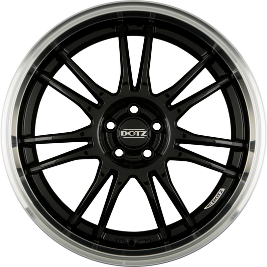 Dotz Shift Black Polished Lip Alufelge 8x18 Zoll ET35 LK 5x112 ML70.1
