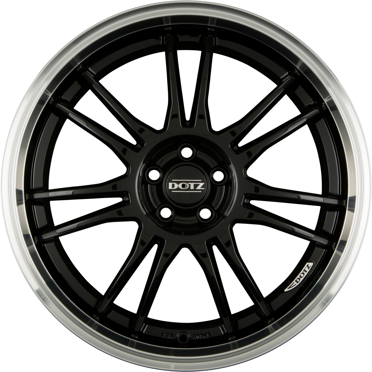 Dotz Shift Black Polished Lip Alufelge 8x18 Zoll ET35 LK 5x112 ML70.1