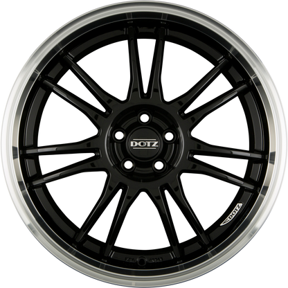 Dotz Shift Black Polished Lip Alufelge 8x18 Zoll ET35 LK 5x112 ML70.1