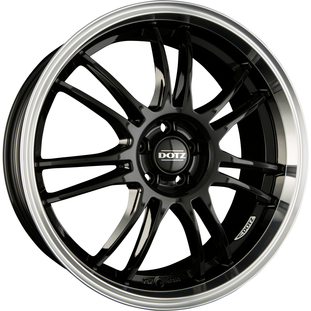 Dotz Shift Black Polished Lip Alufelge 8x18 Zoll ET35 LK 5x112 ML70.1 – Bild 2