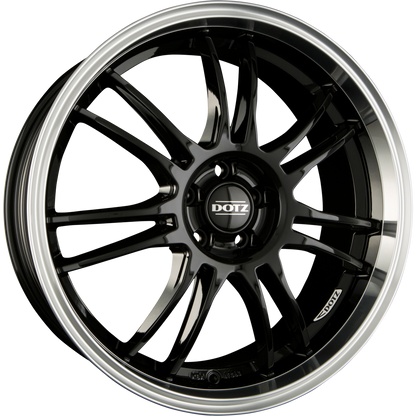Dotz Shift Black Polished Lip Alufelge 8x18 Zoll ET35 LK 5x112 ML70.1 – Bild 2