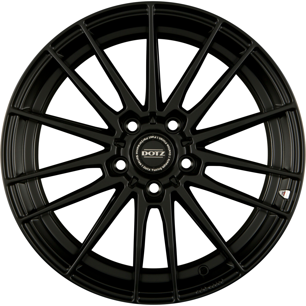 Dotz Fast Fifteen DARK Black Matt Alufelge 8x17 Zoll ET48 LK 5x114.3 ML71.6