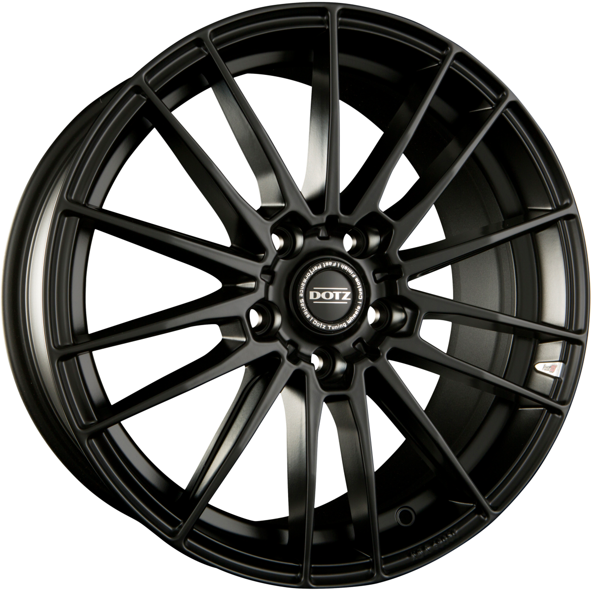 Dotz Fast Fifteen DARK Black Matt Alufelge 8x17 Zoll ET48 LK 5x114.3 ML71.6 – Bild 2