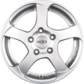 Dotz Freeride Silber Alufelge 7.5x17 Zoll ET45 LK 5x114.3 ML71.6