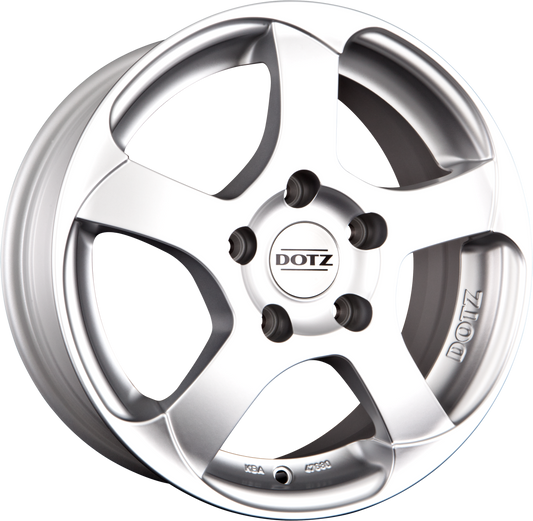 Dotz Freeride Silber Alufelge 7.5x17 Zoll ET45 LK 5x114.3 ML71.6 – Bild 2