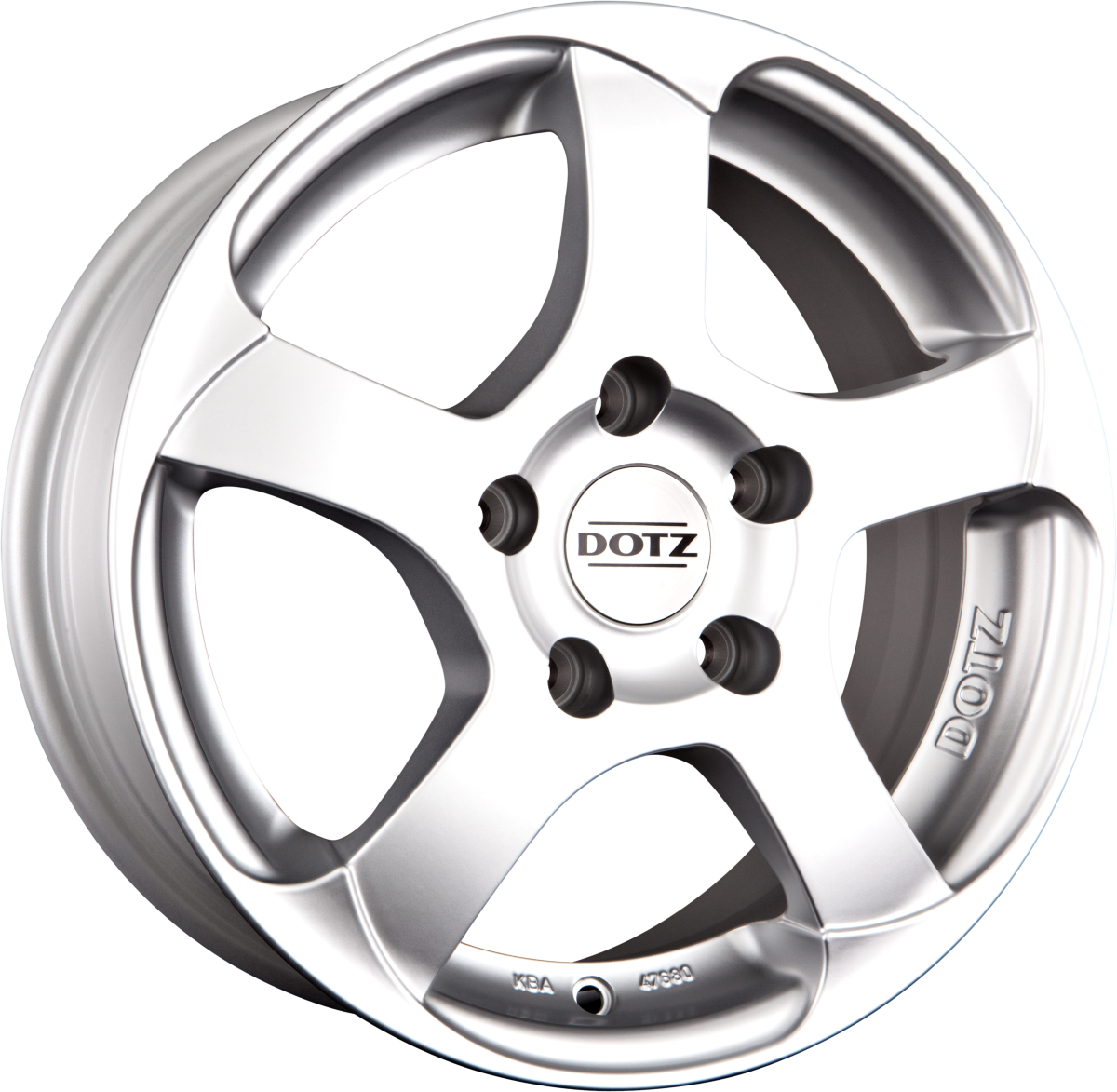 Dotz Freeride Silber Alufelge 7.5x17 Zoll ET45 LK 5x114.3 ML71.6 – Bild 2