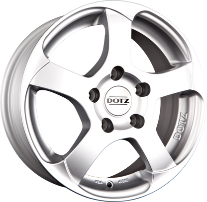 Dotz Freeride Silber Alufelge 7.5x17 Zoll ET45 LK 5x114.3 ML71.6 – Bild 2