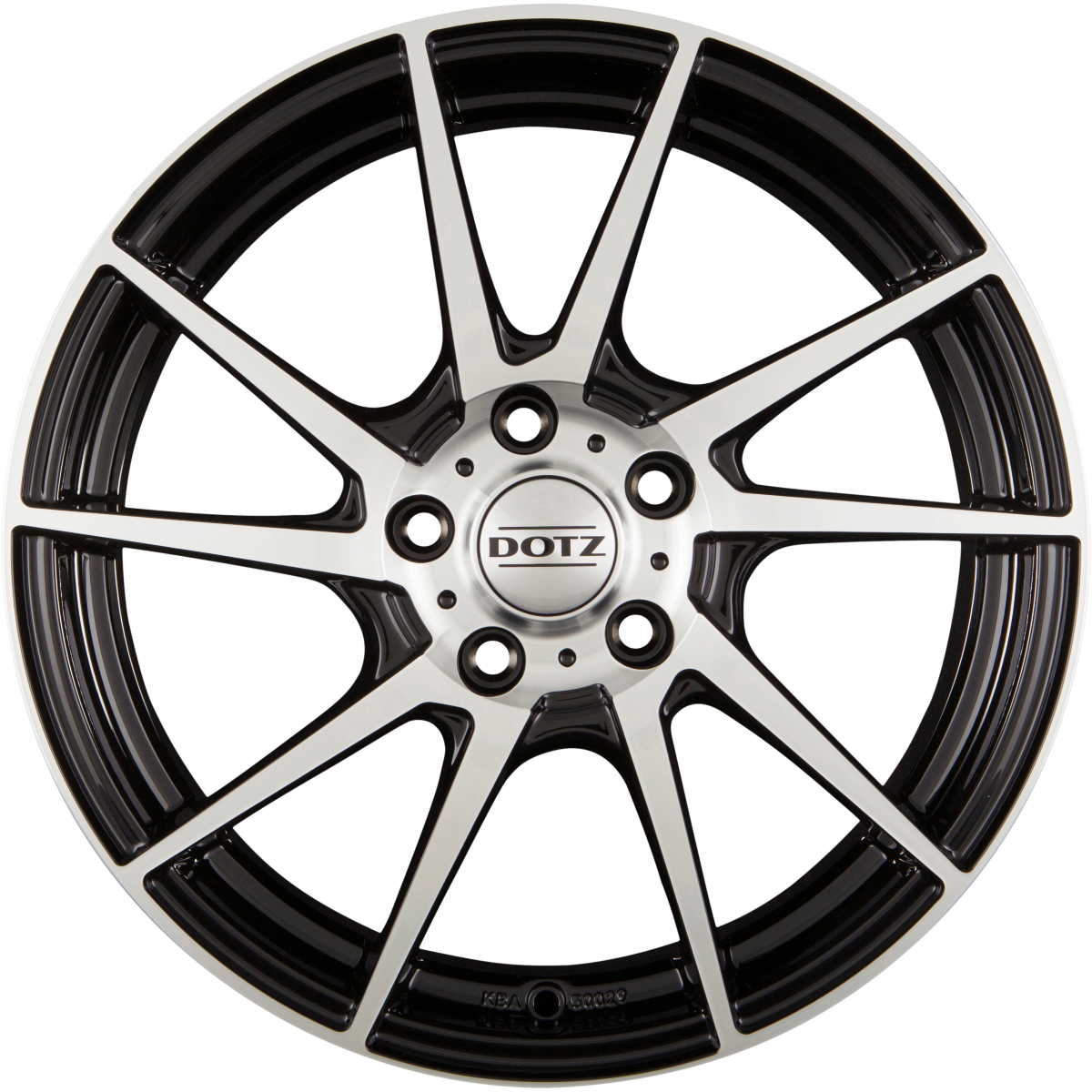Dotz Kendo Black Polished Front Alufelge 7x16 Zoll ET45 LK 4x100 ML60.1