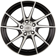 Dotz Kendo Black Polished Front Alufelge 7x16 Zoll ET45 LK 4x100 ML60.1