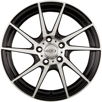 Dotz Kendo Black Polished Front Alufelge 7x16 Zoll ET45 LK 4x100 ML60.1