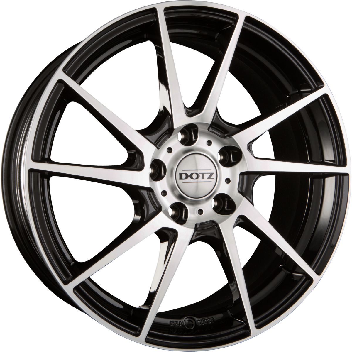 Dotz Kendo Black Polished Front Alufelge 7x16 Zoll ET45 LK 4x100 ML60.1 – Bild 2