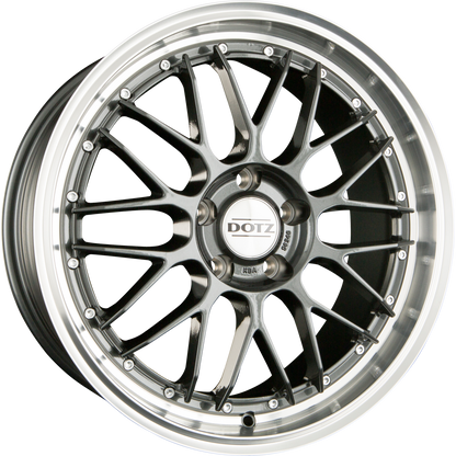 Dotz Revvo DARK - Gunmetal Polished Alufelge 8x18 Zoll ET35 LK 5x112 ML70.1 – Bild 2
