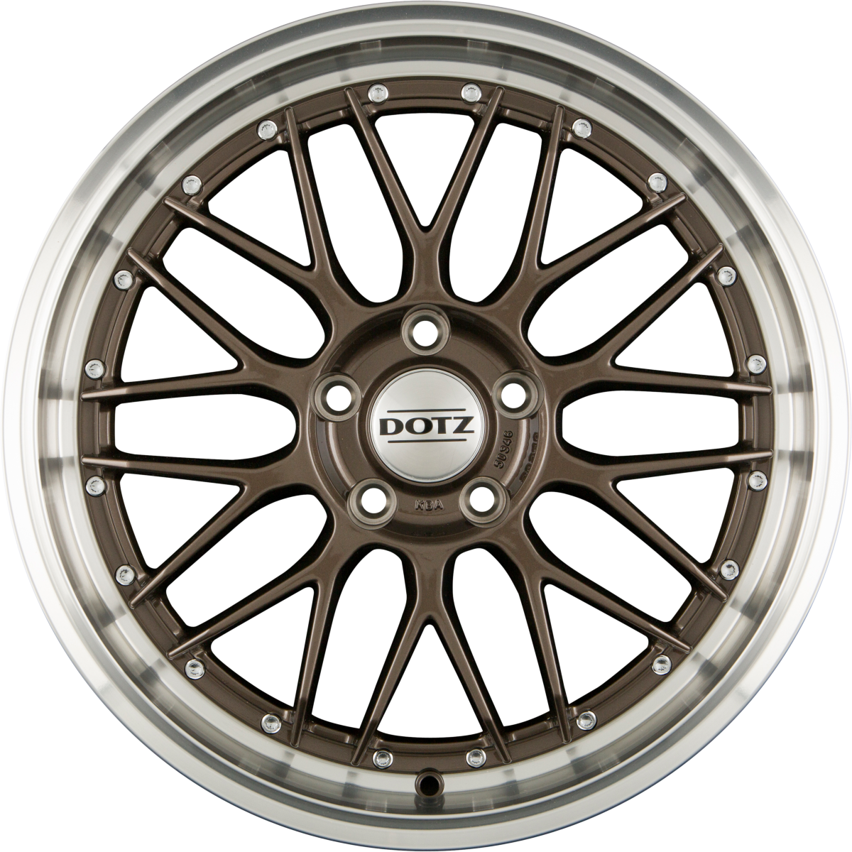 Dotz Revvo Bronze Polished Lip Alufelge 9.5x20 Zoll ET35 LK 5x112 ML70.1