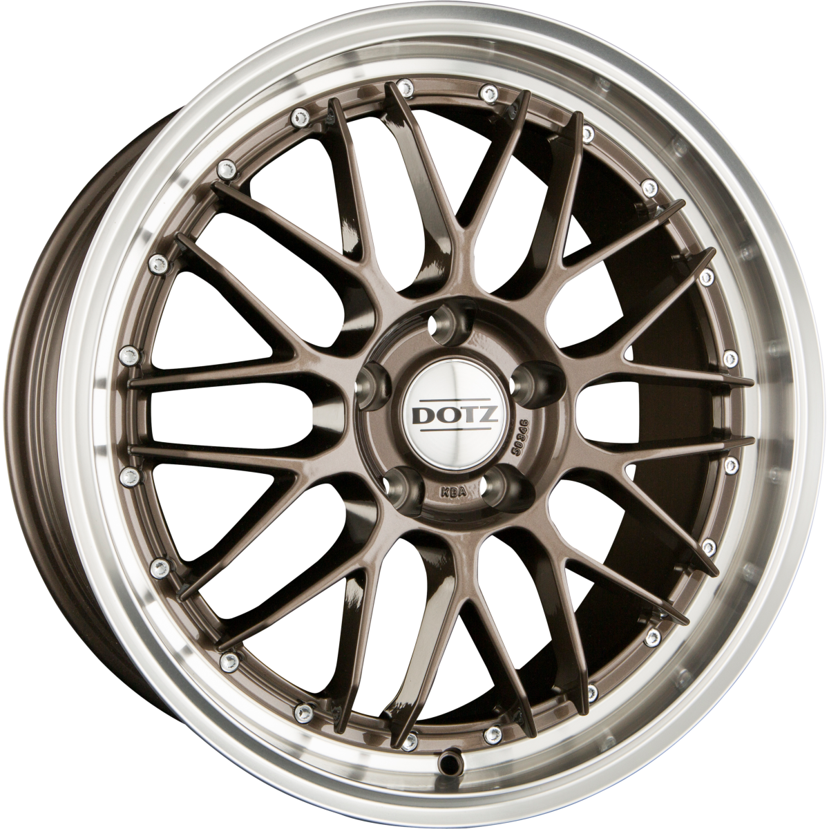 Dotz Revvo Bronze Polished Lip Alufelge 9.5x20 Zoll ET35 LK 5x112 ML70.1 – Bild 2