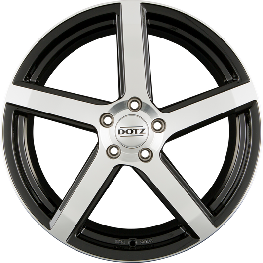 Dotz CP5 DARK - Black Polished Alufelge 8x17 Zoll ET35 LK 5x112 ML70.1