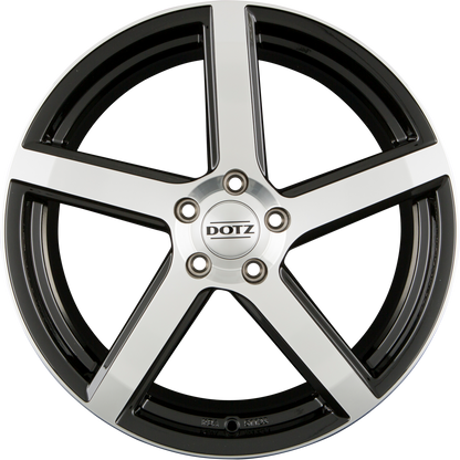 Dotz CP5 DARK - Black Polished Alufelge 8x17 Zoll ET35 LK 5x112 ML70.1
