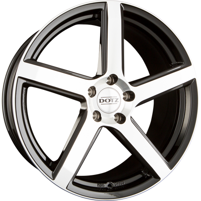 Dotz CP5 DARK - Black Polished Alufelge 8x17 Zoll ET35 LK 5x112 ML70.1 – Bild 2